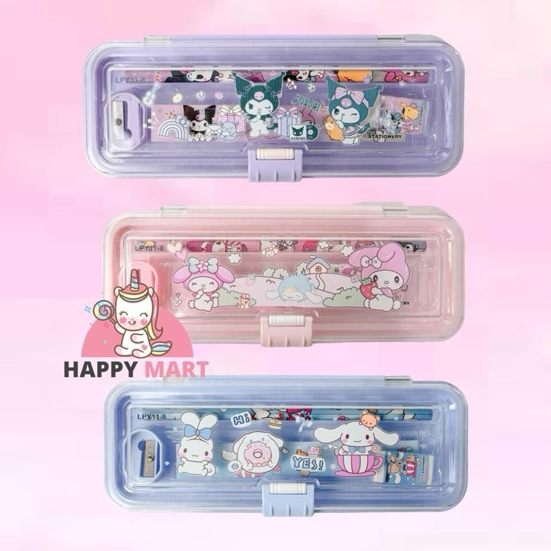 

Ok75 kotak pensil set KLIP motif sanrio kuromi / melody / cinnamoroll Berkualitas