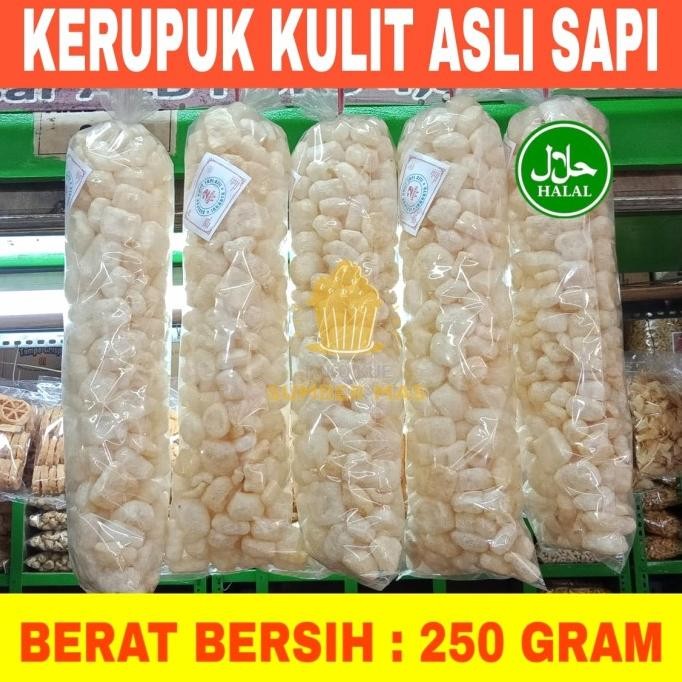 

KERUPUK KULIT HALAL /KRUPUK JANGEK/RAMBAK ISI 250 GRAM