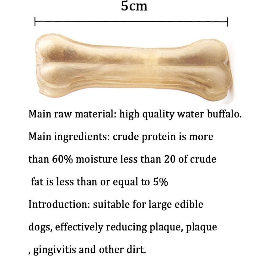 Cemilan Anjing 10PCS/SET Tulang Anjing Gigit Natural Press Bone Mainan Makanan Anjing Cemilan Snack 