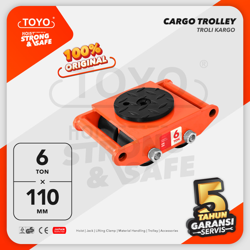 TOYO Cargo Trolley / Dolly Skate Roller 6 Ton