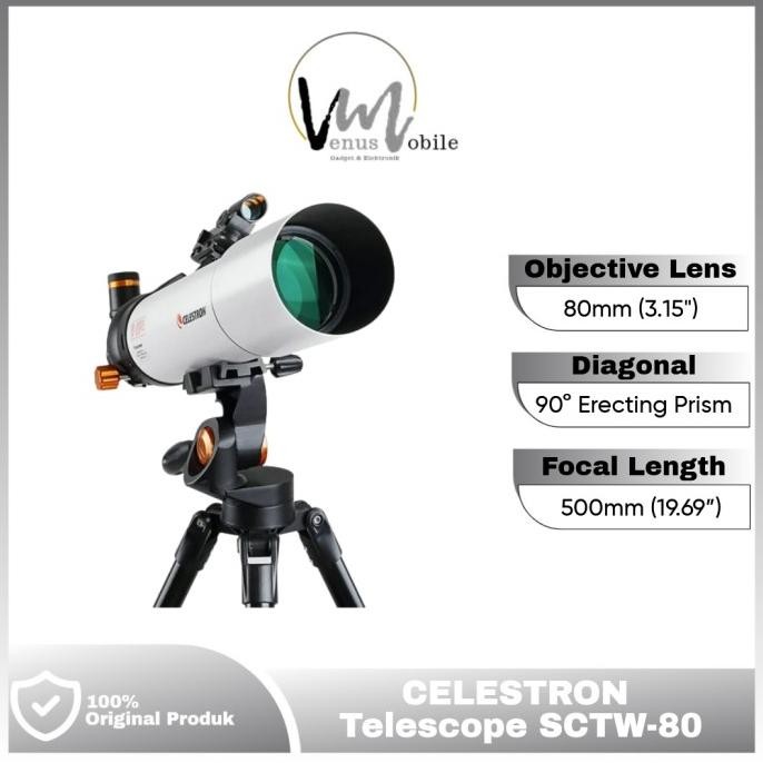 Celestron Telescope Astronomical - SCTW - 80 - Teropong Bintang
