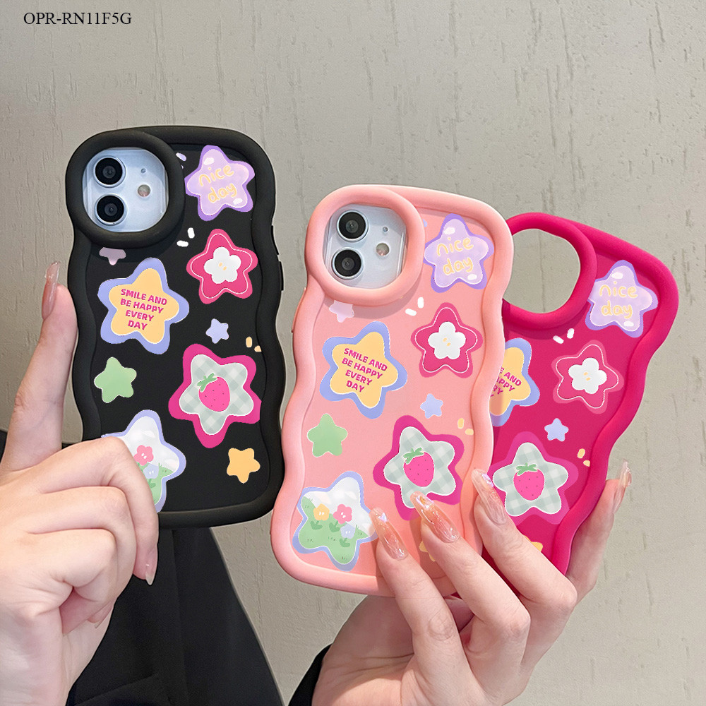 Casing Hp Untuk OPPO Reno 14F 11F 7Z 8Z 5 6 4 4F 3 F9 F11 Pro 4G 5G Star Cassing Phone Case Warna Ke