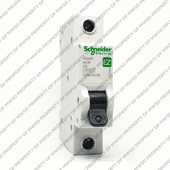 SCHNEIDER MCB EKONOMIS EASY9 4,5 KA 1P 6A EZ9F54106