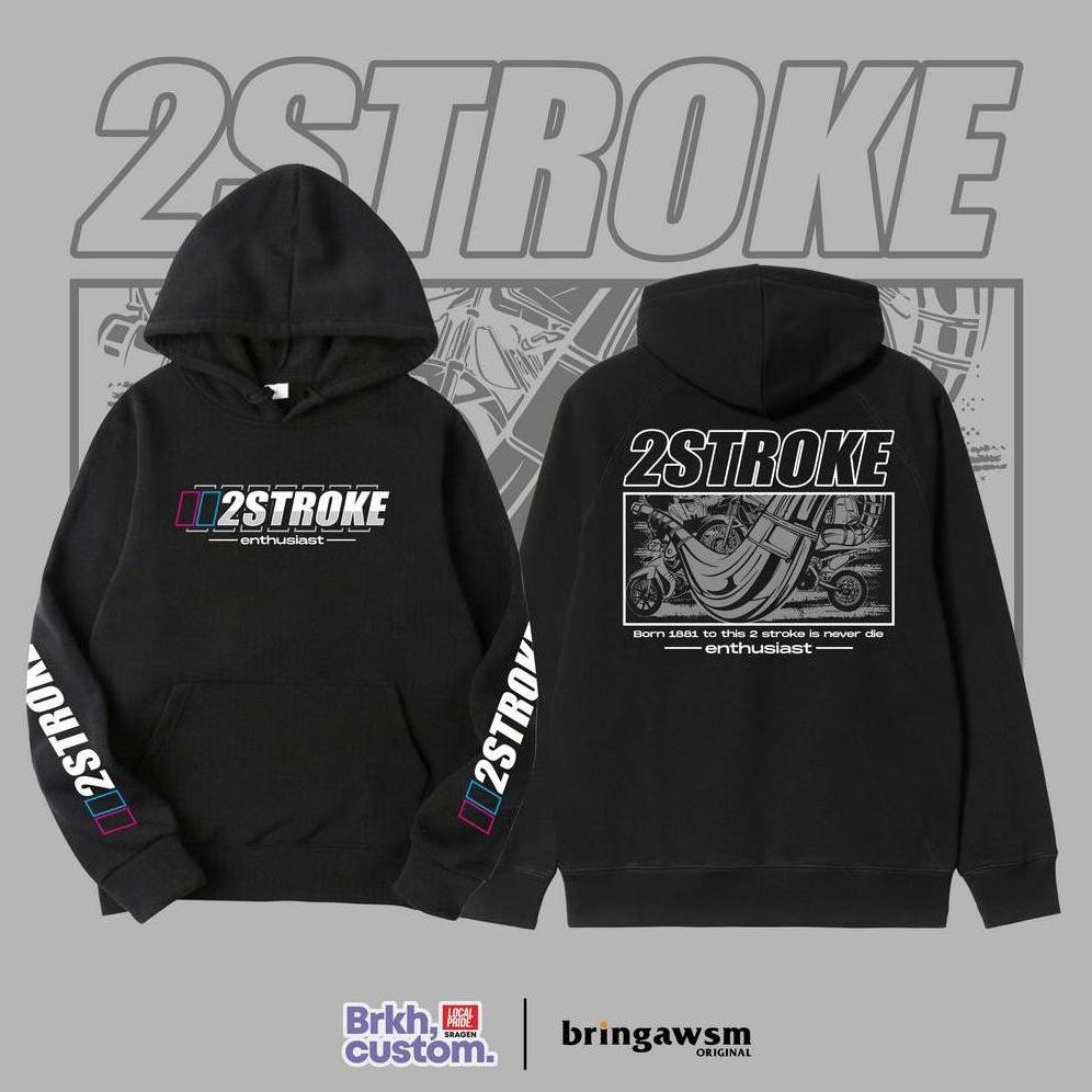 Terlaris Hoodie 2Stroke Hoodie 2 Tak Enthusiast