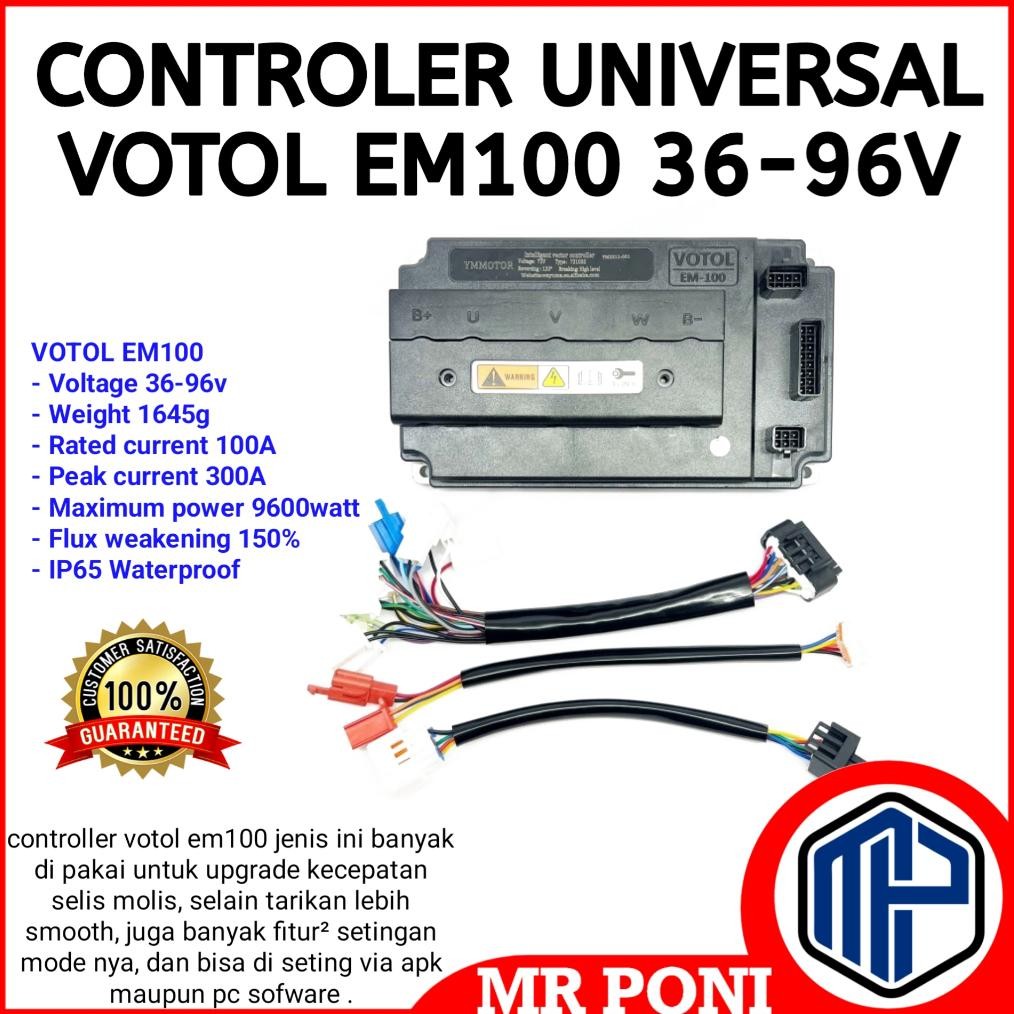 Premium VOTOL EM100 EM100S controller BLDC sepeda motor listrik electric motorcycle