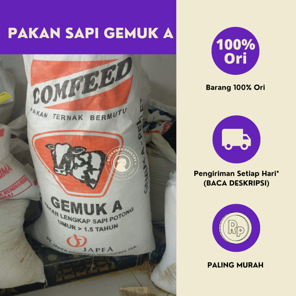 Pakan Sapi Potong (Penggemukan) Gemuk A 1 Kg