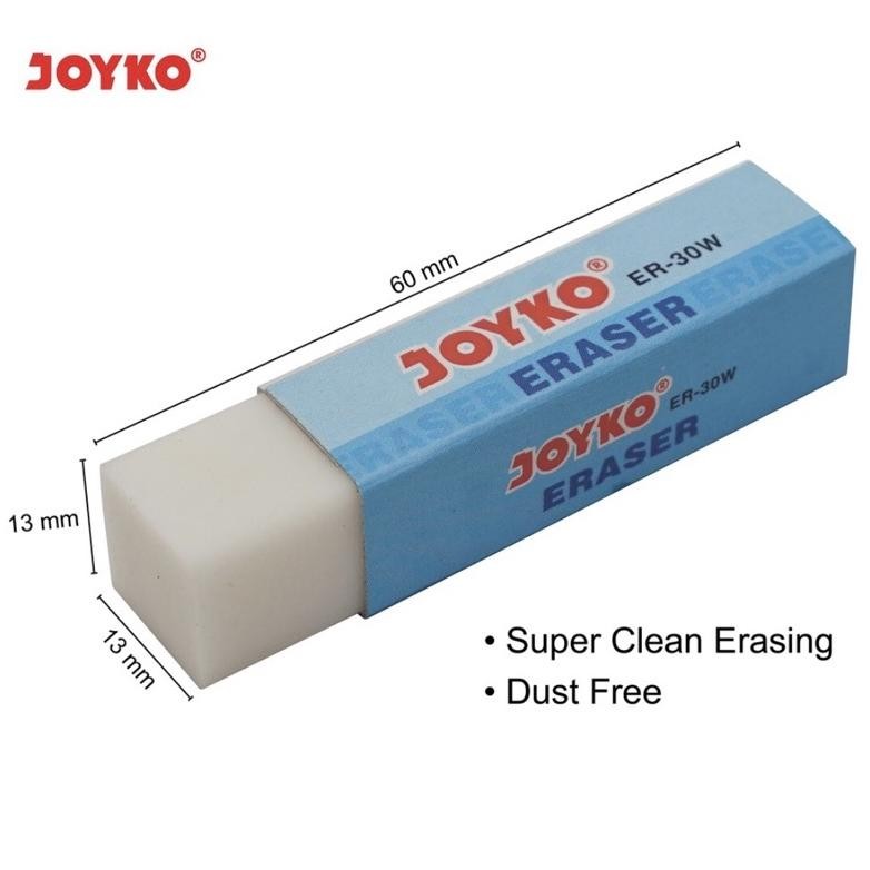 

ERASER PENSIL MEREK JOYKO / PENGHAPUS MEREK JOYKO ER-30W PUTIH / EB-30 HITAM / EB-30 WARNA(EB-30CO)