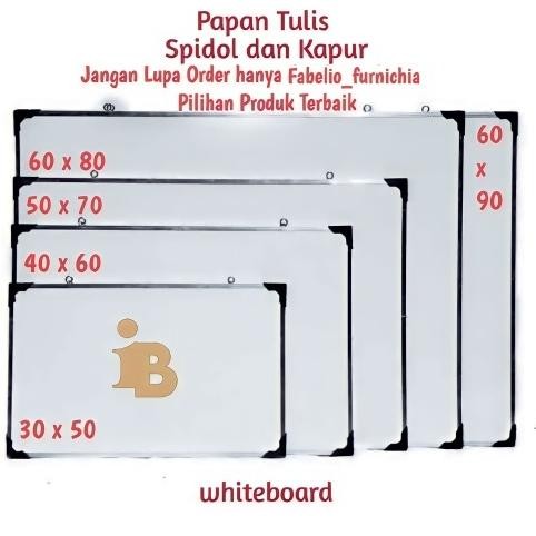 

SALE Papan Tulis 60X90cm Spidol dan Kapur Whiteboard / Blackboard Ukuran 60X90 wwr-76