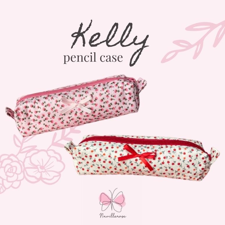 

TERMURAH kelly pencil case | tempat pensil floral / alat tulis kantor / stationery XD27