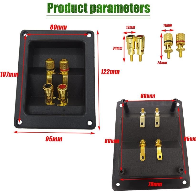 Casing & Skin Lainnya Terminal Cup Konektor 266 Bagian Express Binding Post Jack Banana Warna Emas U