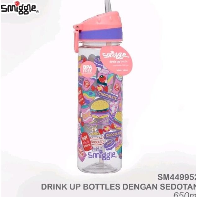 BOTOL  MINUM SMIGGLE 2002A UK.650ML TERBARU ASLI 100% ORIGINAL GARANSI KUALITAS BRAND TERLARIS DISKO