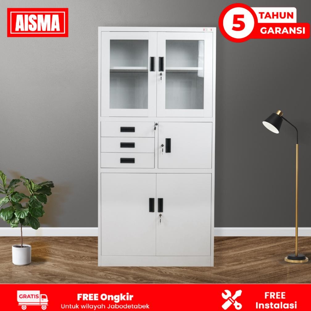 Meta - Lemari Arsip Filling Cabinet Lemari Besi Minimalis Putih