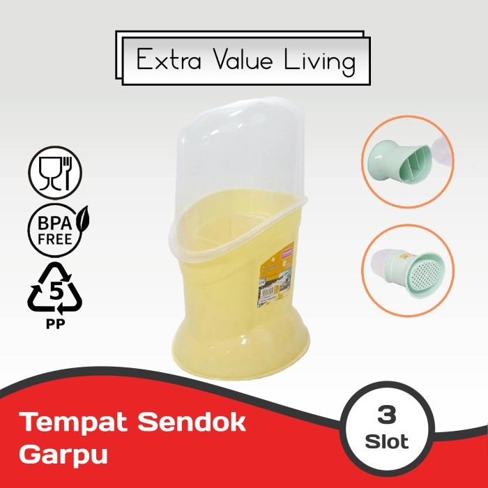 

Terbaru YOSHIKAWA Tempat Sendok Makan Cutlery Storage EVL-ST-03 Kuning Limited