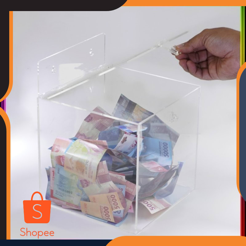 

Grosir Kotak Amal Acrylic/Kotak Saran Akrilik Model Hanging 30x30x30 cm Elegan