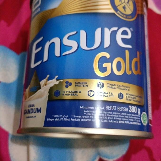 

ENSURE GOLD SUSU NUTRISI LANSIA RASA GANDUM & VANILA 380 GRAM H24S