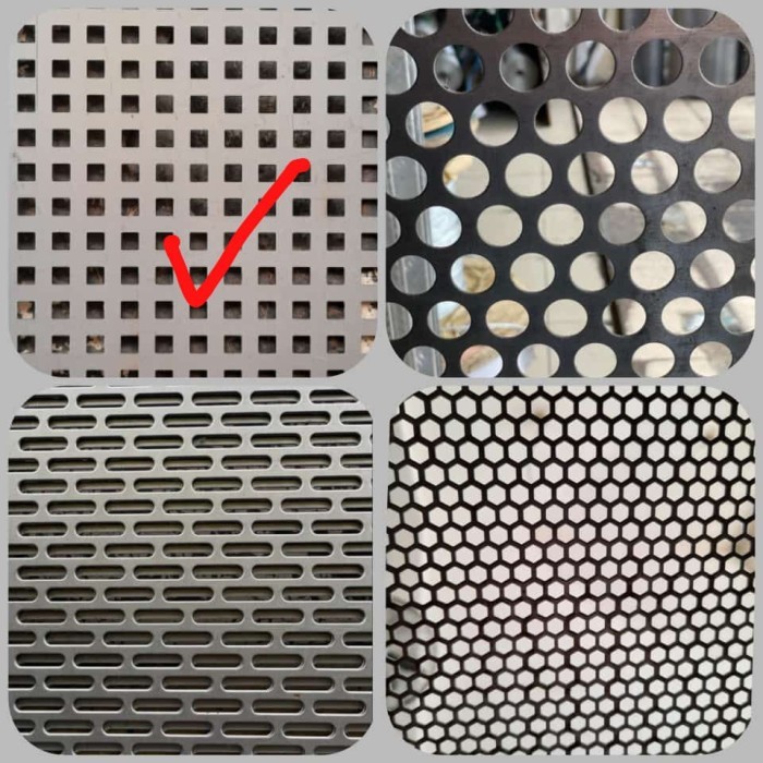 Plat Lubang Kotak / Perforated Besi Termurah