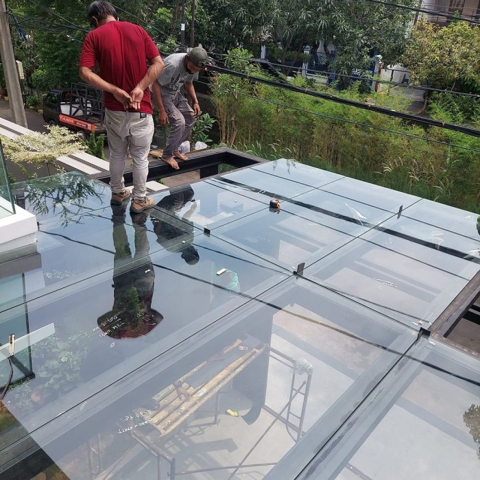 Kanopi Kaca Solarflat Alderon & Canopy Minimalis Spandek 265 Diskon