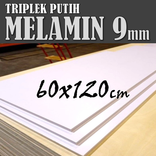 Haehae Triplek Melamin 9Mm 60X120 Cm Triplek Melamin Putih Doff 9 Mm 60X120