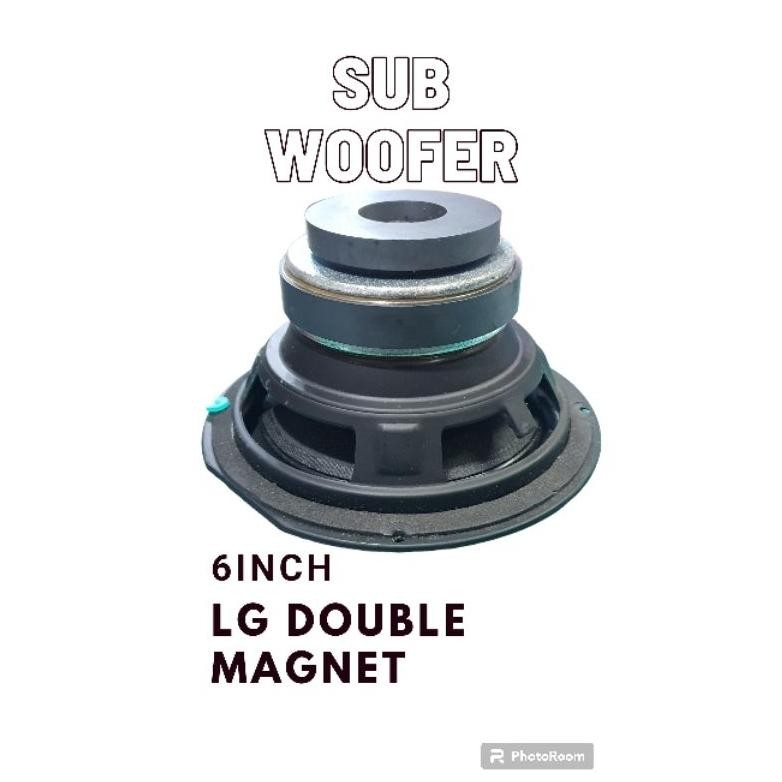 PALING OKK - WOOFER LG 6.5 INCH DOUBLE MAGNET SUBWOOFER ORIGINAL LG 6.5 INCH SUARA MANTAB