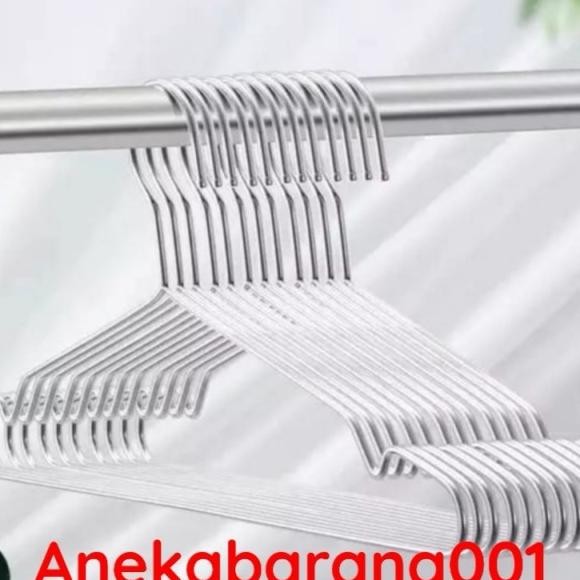 Hanger Baju Stainless Steel Gantungan Baju 42Cm Dan 45 Cm