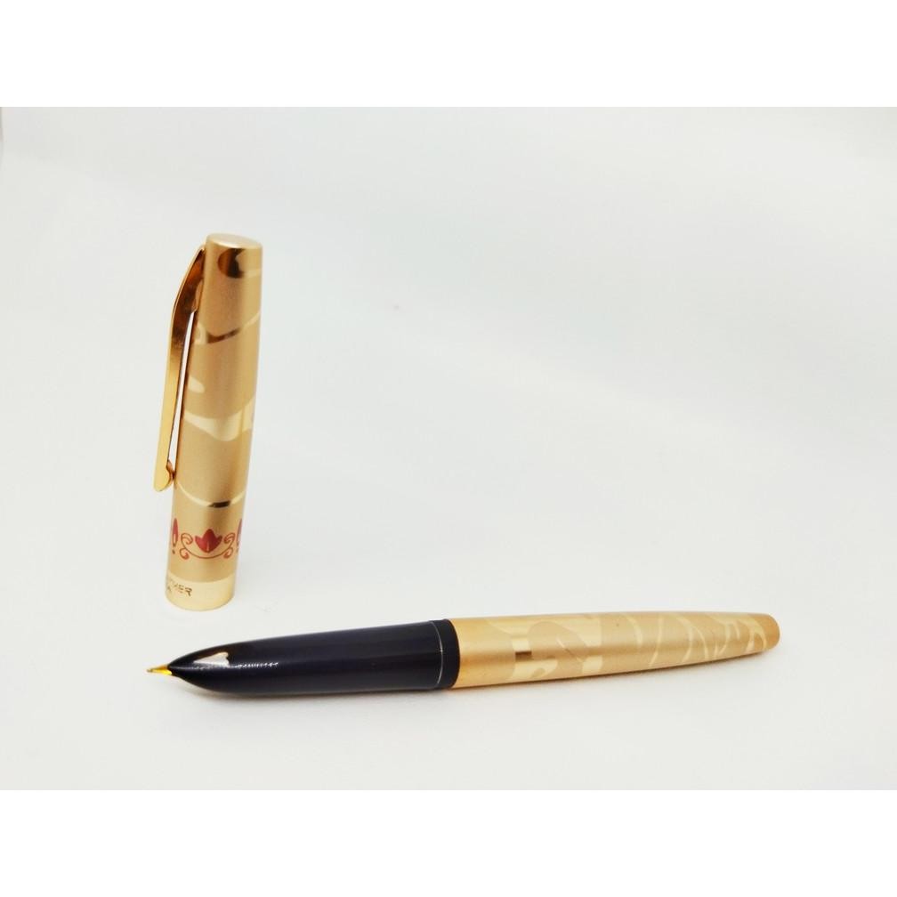 

aw-96 Fountain Pen Gold White Feather Pena pulpen Tinta Gold Feather Pena isi ulang Termurah