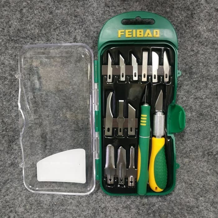 HOBBY KNIFE SET 14 PCS FEIBAO