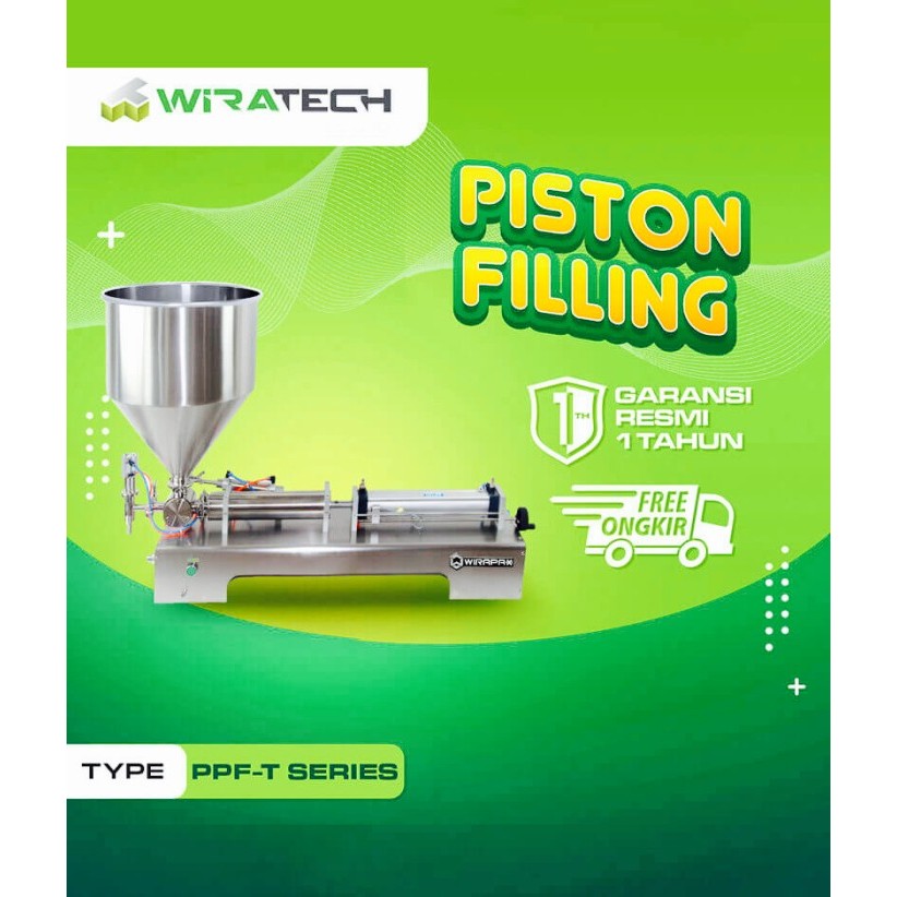 WIRAPAX PASTA PISTON FILLING MACHINE PPF-500T / MESIN FILLING PASTA TERMURAH