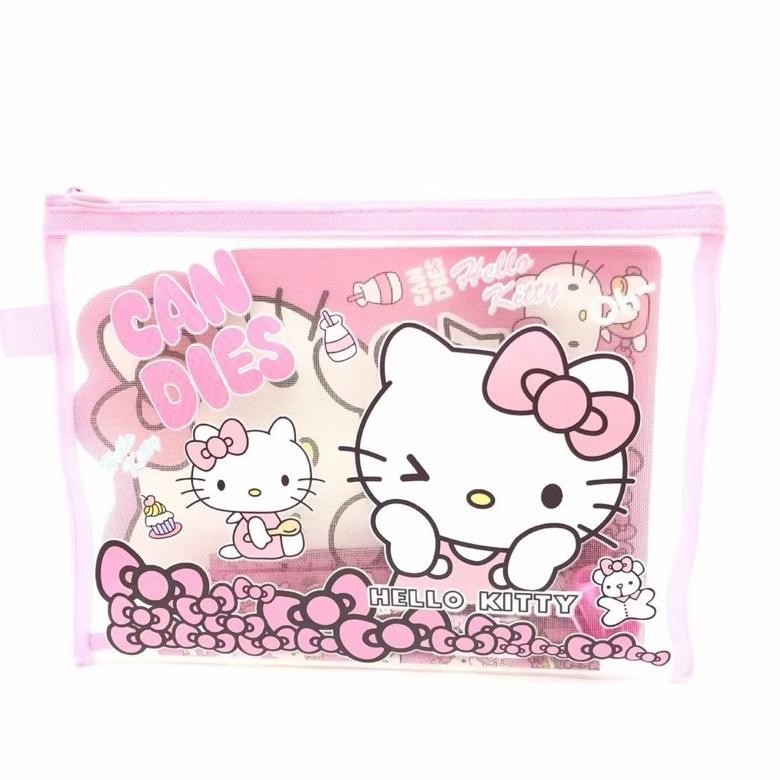 

gd-324 Kotak Pensil Set Sanrio Stationery Set Alat tulis sanrio 7in1 Murah
