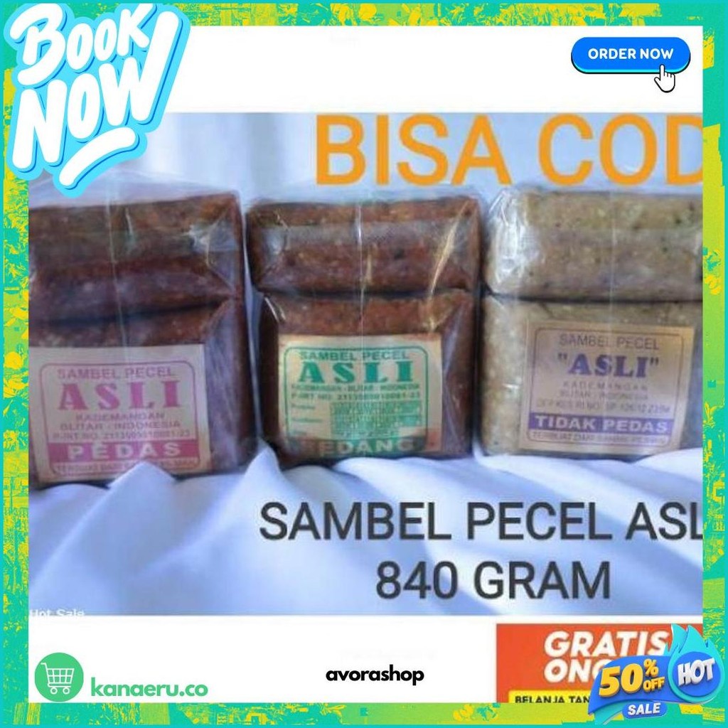 

Sambel Pecel Asli Blitar 840 Gram Cod