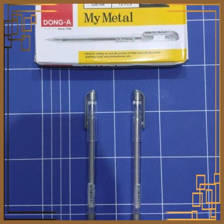 

[SGW] PEN GEL DONG-A MY METAL 0.7MM TINTA SILVER