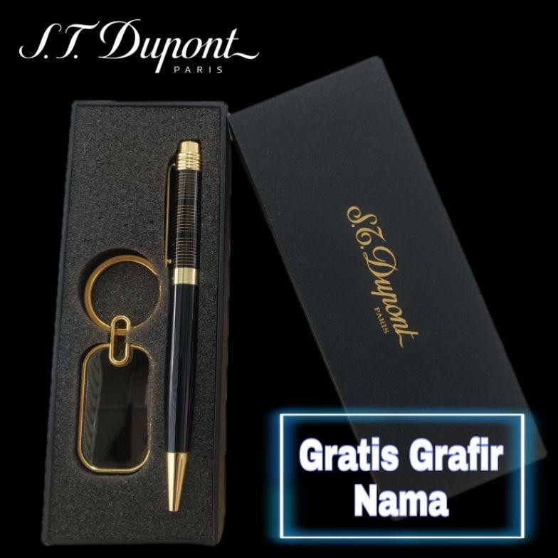 

ad-3 pulpen ballpoint mewah stdupont exclusive gratis Grafir nama Terlaris