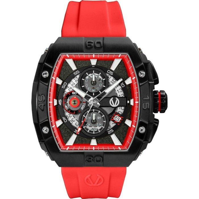 Jam Tangan CHRIST VERRA Pria Original CV 53606G-36 BLK/RED