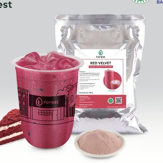 

Bubuk Numan Red Veet Powder 500G - Forest Bubble Drink