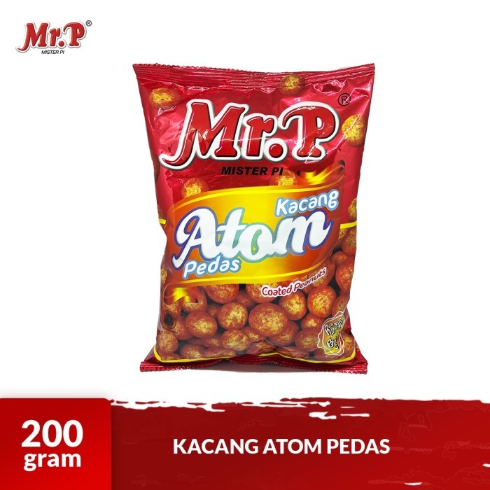 

Mr.P - Kacang Atom Pedas 200gr - Atom Coated Peanuts Chili