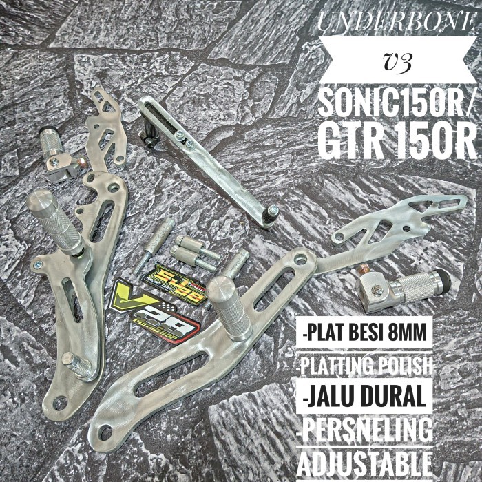 UNDERBONE SJ88 V1 SONIC/GTR 150R PNP PLAT BESI UB CUSTOM SJ-88 RACING ORIGINAL BUKAN DURAL BARU