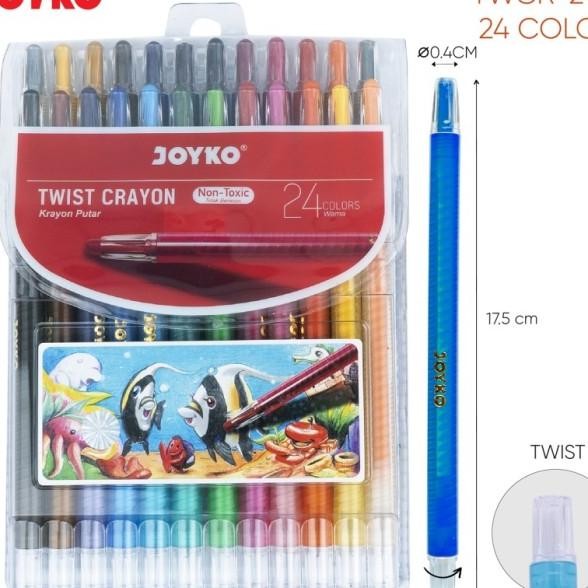 

Crayon Putar Joyko Twcr-24S / 24 Warna / Colors