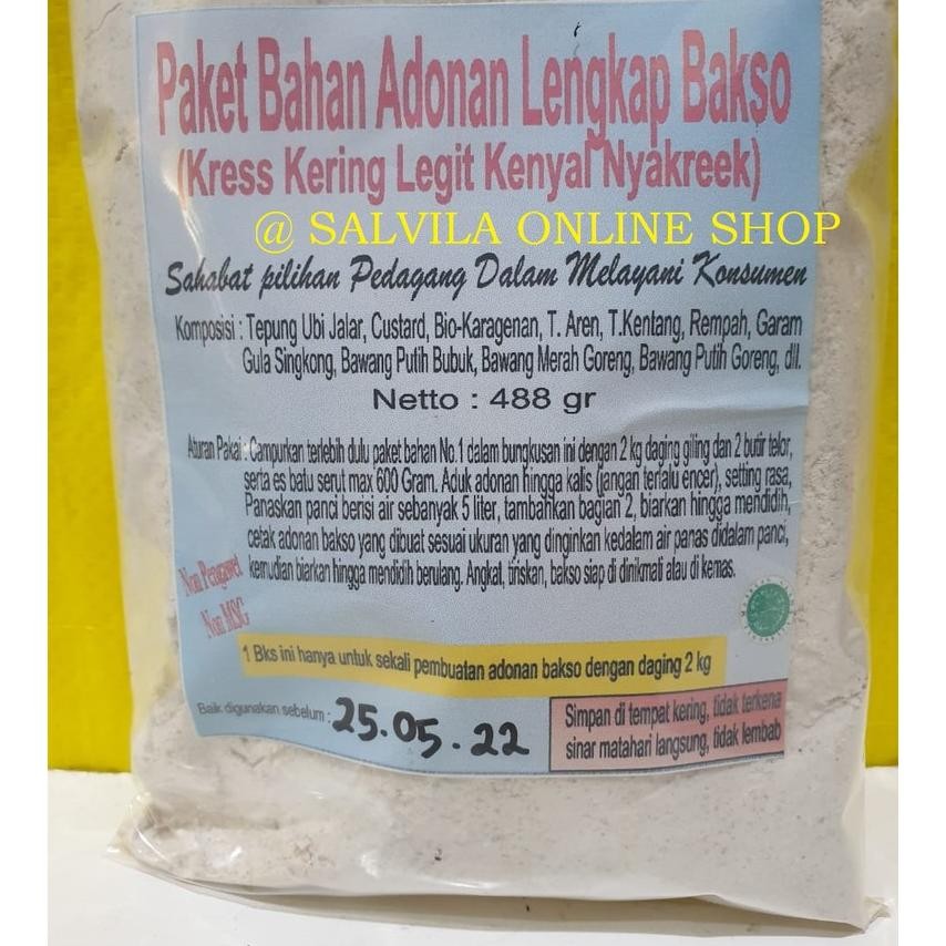 

Tepung Prex Bakso Saila X Custom Spesial Untuk 2 Kg Daging Pasti Kress