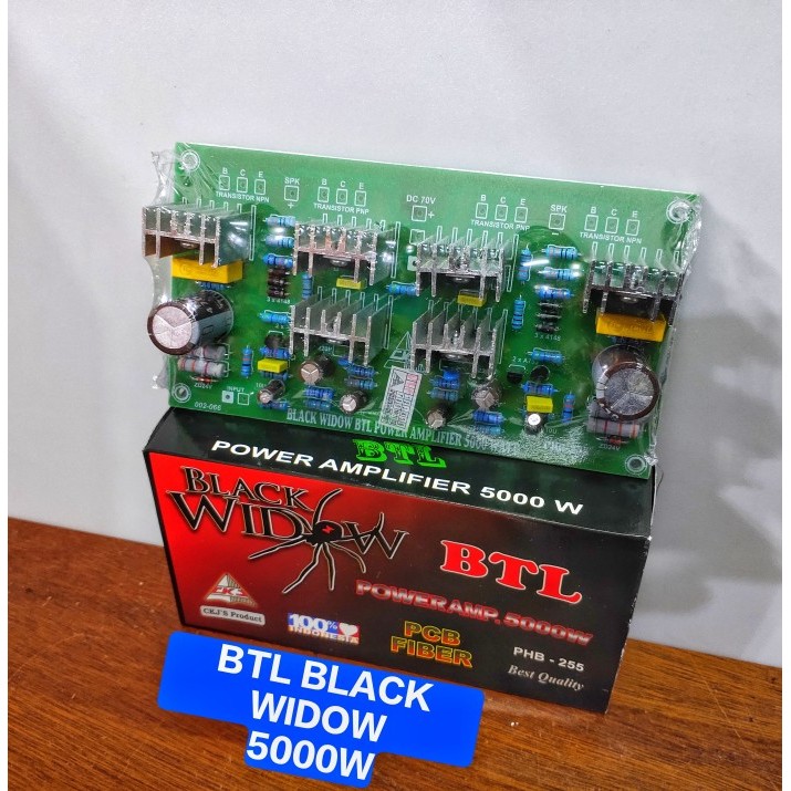 $+$+$+$+] Kit Driver Power Mono BTL BLACK WIDOW 5000W Modul Amplifier PCB Fiber
