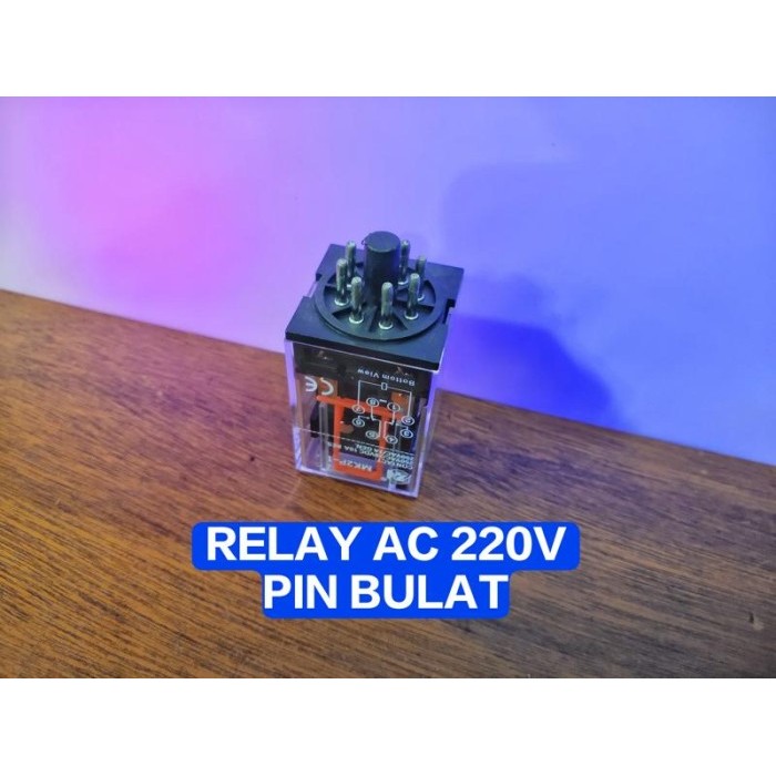 Buruan beli] Relay AC Bulat 8 Pin / Relay Bulat AC 220V 8 Pin