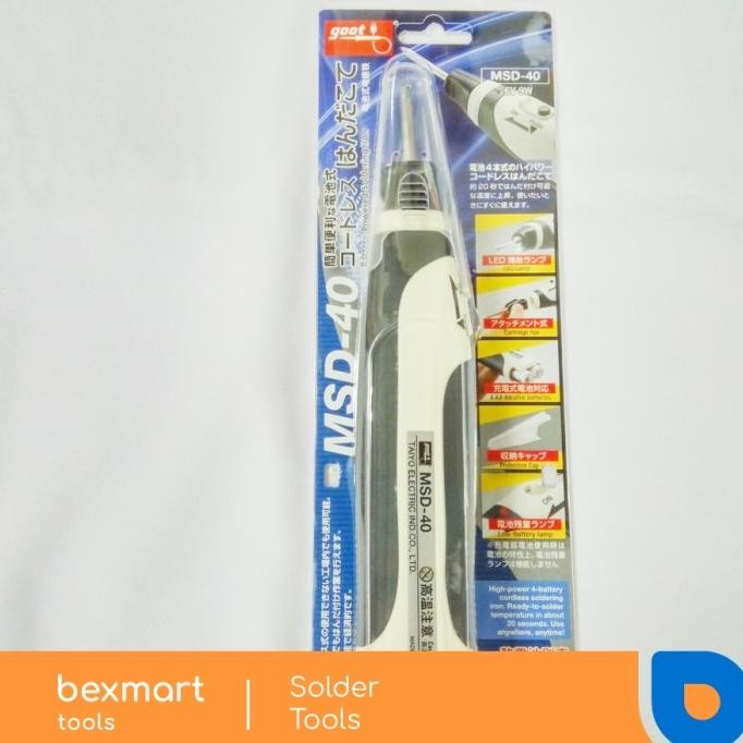 Update Soldering Iron DC 9W Goot MSD40 bex90 dijamin