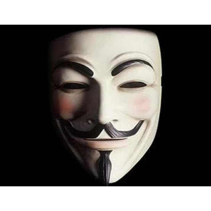 langsung order saja] Topeng Anonymous Hacker Vendeta Seram // Halloween Mask