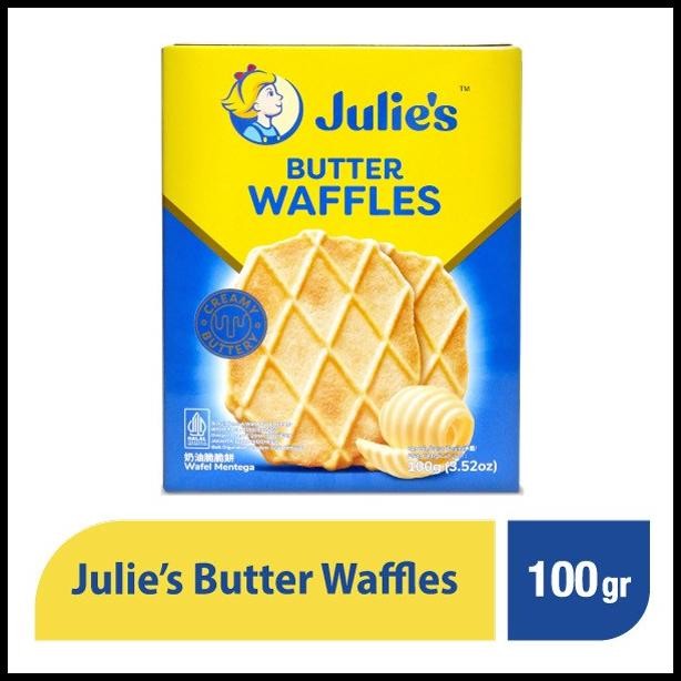 

Julies Butter Waffles 100G Biscuit Wafel Rasa Mentega
