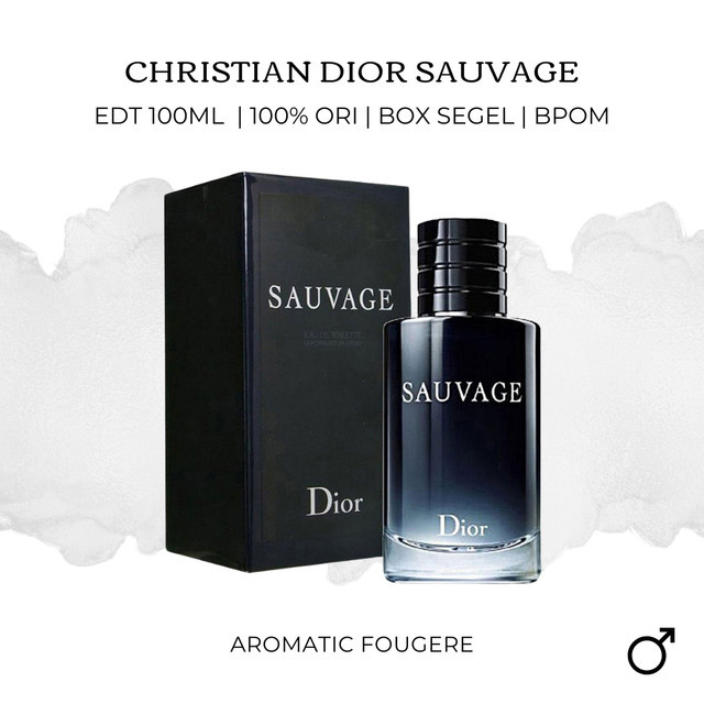 Parfum Christian Dior Sauvage for Male Pria - 100% Asli Original