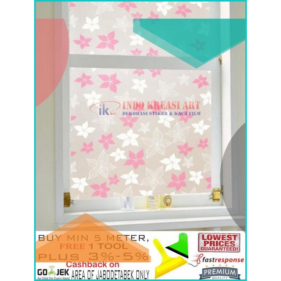 STIKER PELAPIS KACA JENDELA STICKER KACA FILM MOTIF STAR BINTANG WARN