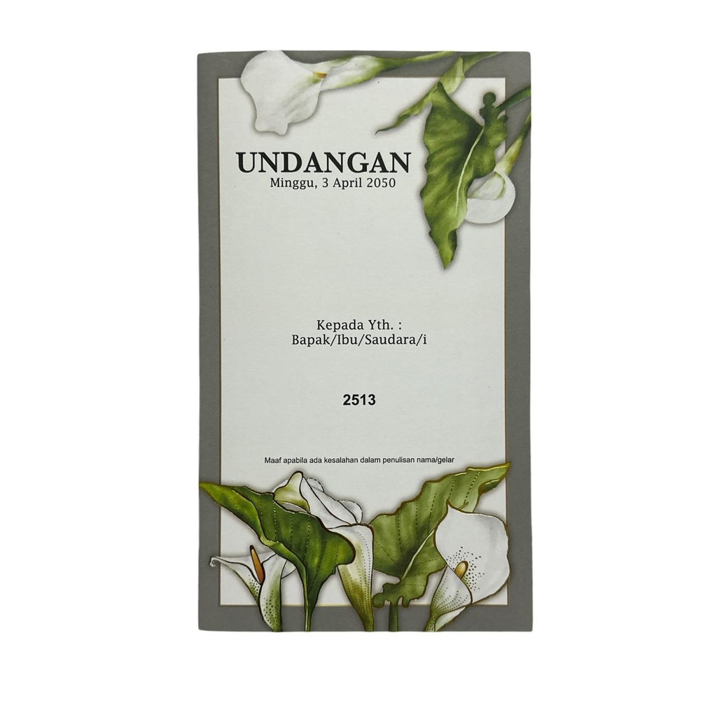 ERBA 2513 Undangan Blangko