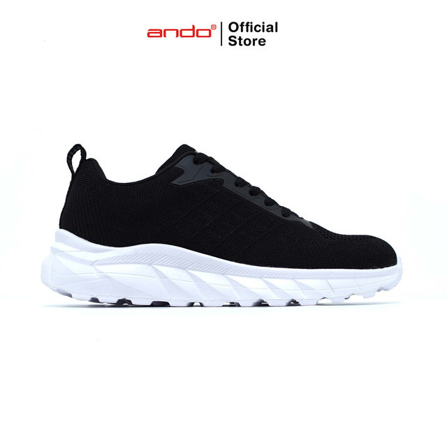 Ando Official Sepatu Sneakers Magnet Pria Dewasa - Hitam/Putih