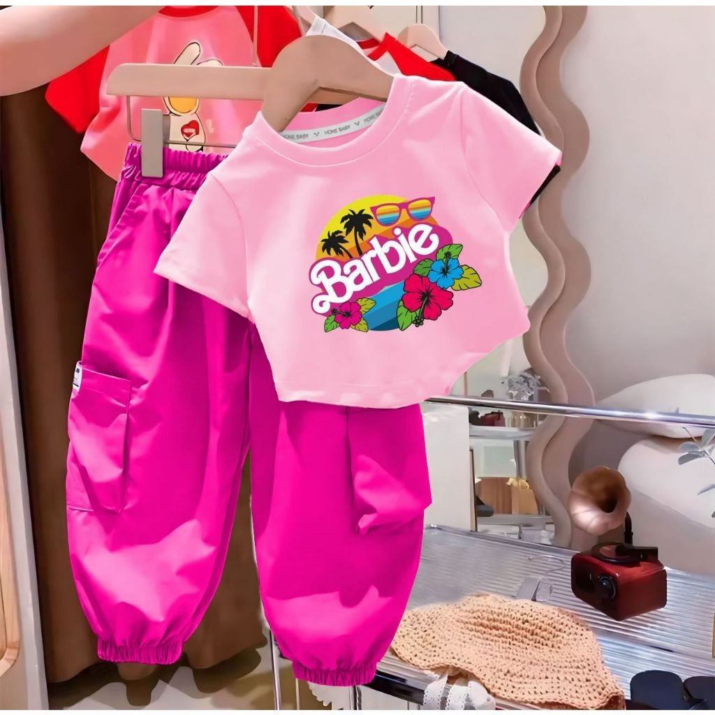 Setelan Anak Perempuan Wanset Fashion Prmpuan Atasan Bawahan Ank2 Terbaru 2024 Baju Satu Stell Tangg