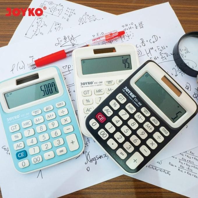 

ad-532 Calculator Kalkulator Joyko CC-32 12 Digits Check Correct Termurah