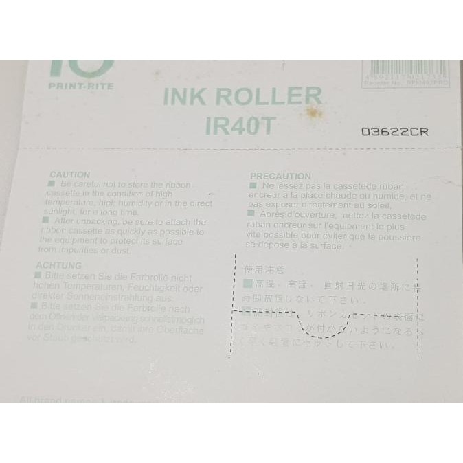 

ghs-55 CASIO IR-40T RED + BLACK merk PRINT RITE - Tinta /Ink Roll Kalkulator Sale