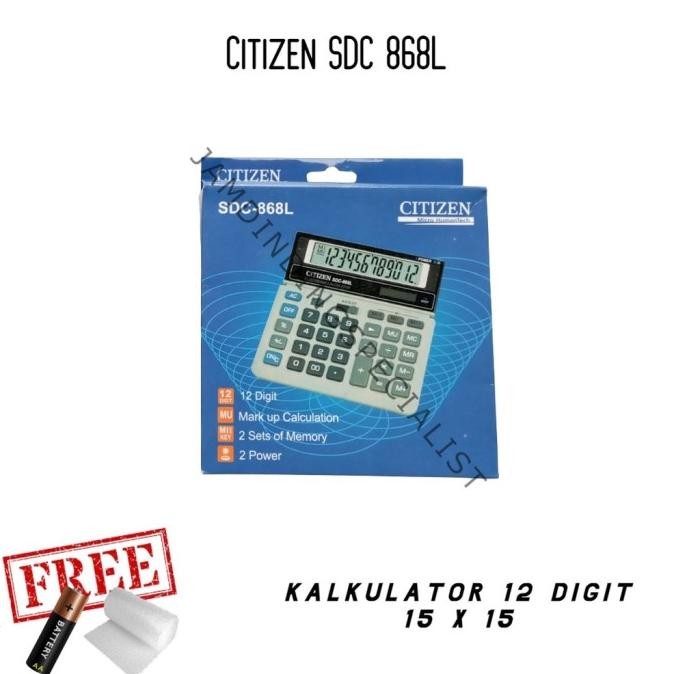 

IQR-914 Kalkulator Hitung Kantor Toko Sekolah 12 Digit 15cm X 15cm SDL 868L Sale